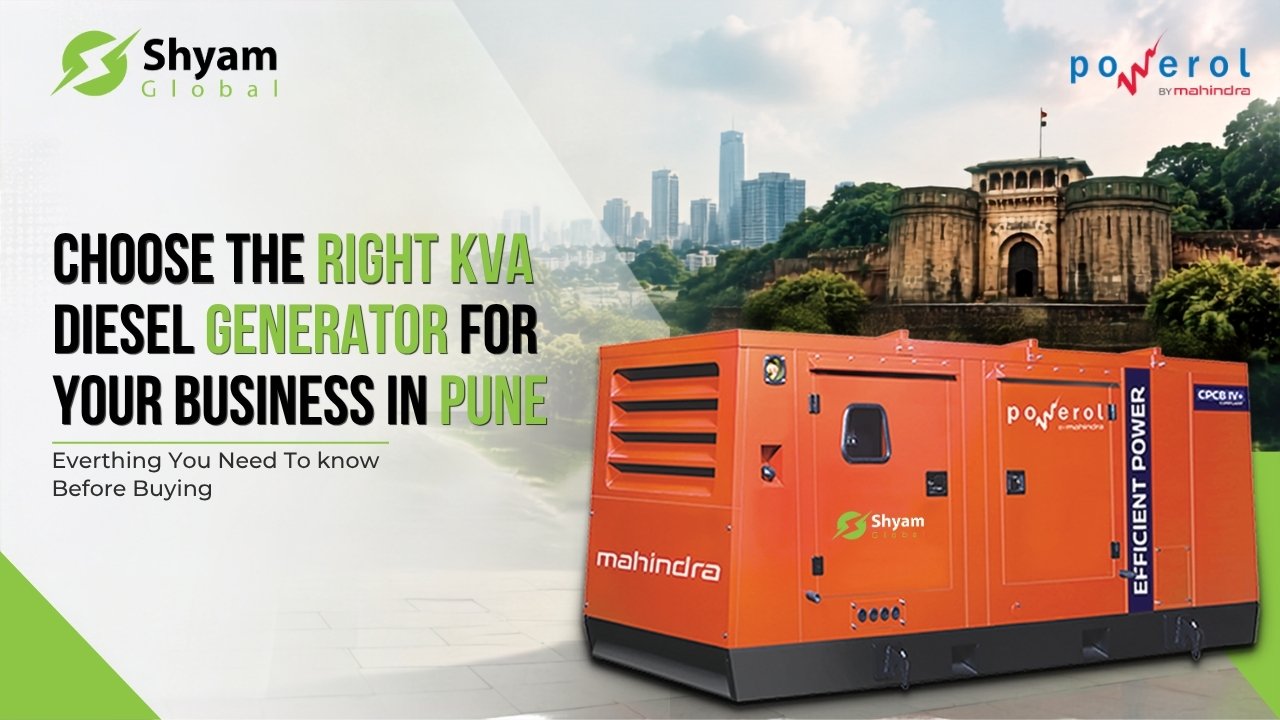 KVA diesel generator for business in Pune by Shyam Global